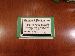 Spokane Portland & Seattle Brass 30 ' Wood Caboose Overland Models Inc. 7