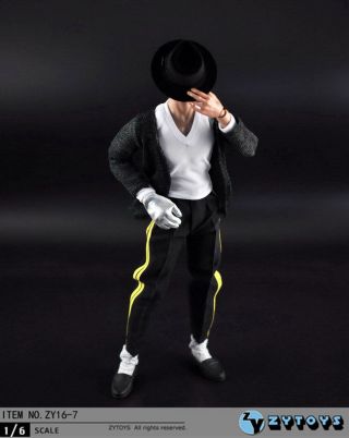 1/6 Scale Michael Jackson Break Dance Moonwalk Suit Set 12in Action Figure