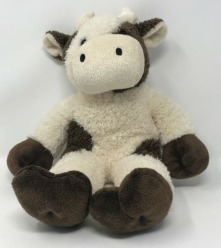14 " Dan Dee Collectors Choice Plush Cream Black Horned Stuffed Cow