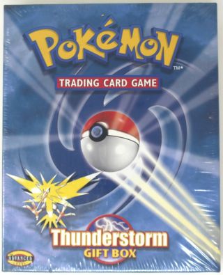 Pokemon Thunderstorm Gift Box,  Rare Pokemon Play - It V2 Cd Game,  3 Booster Packs
