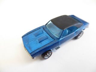 1967 Hot Wheels Redline Custom Camaro - Blue