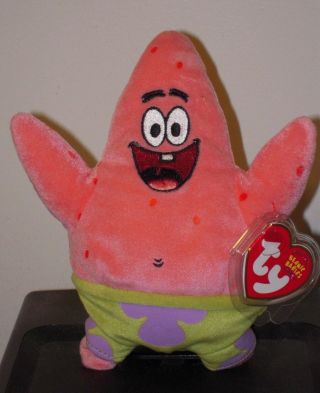 Ty Beanie Baby Patrick Star (spongebob Squarepants) (7 Inch) Mwmt