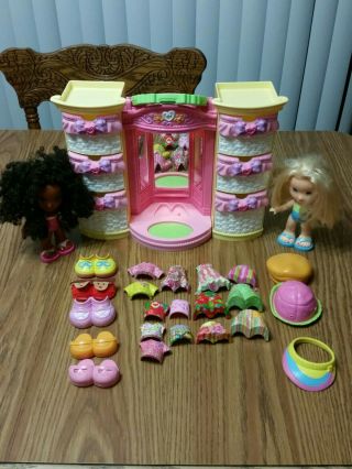 Fisher Price Snap N Style Dolls Clothes Light Up Wardrobe Set And Accessories