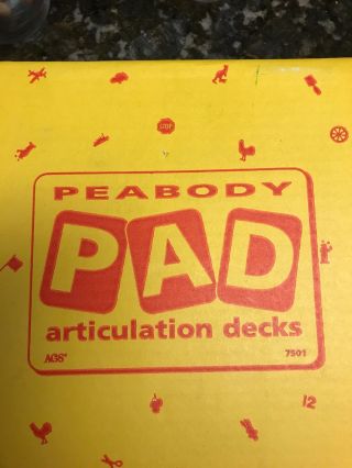 Peabody Picture Vocabulary Cards.  Decks $10.  00 Per Deck