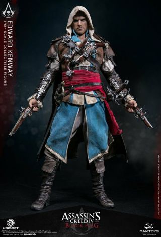 Damtoys Assassins Creed Black Flag Edward Kenway 12 " 1/6 Action Figure In Hand Us