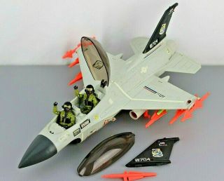 Hasbro 1993 Gi Joe Ghoststriker X - 16 Jet W/ (2) Ace Pilot Action Figure
