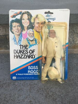 1981 Mego Dukes Of Hazzard 8 " Figures Nip Boss Hogg