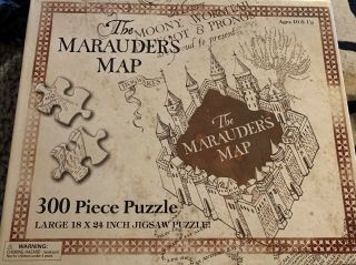 The Marauders Map Harry Potter 300 Piece Puzzle 18x24 Once Universal Studio