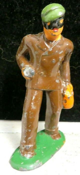Vintage Barclay Lead Toy Figure Rare Burglar B - 172 Paint