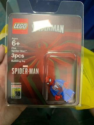 Sdcc 2019 Lego Exclusive Marvel Spider - Man Minifigure Mini - Fig - In Hand