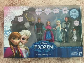 Disney Frozen Complete Story Play Set Mattel.  Some Box Damage.