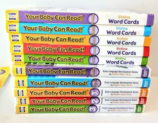 Your Baby Can Read Sliding Word Cards Flash DVDs Robert Titzer 3