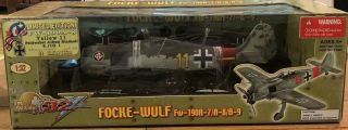 21st Century Toys: Boxed Set - Focke Wulf 190a Ww2 Airplane 1:32 Scale