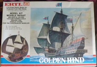 Ertl Imai 1/70 Golden Hind Galley Vintage Plastic Model Ship Kit 8064