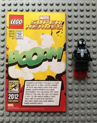 Lego Sdcc 2012 Spider - Man Symbiote Black Suit Minifig On Hold For Buyer