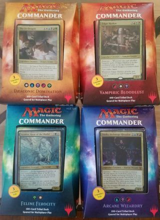 Magic: The Gathering - Commander 2017 - Set Of All 4 Decks