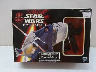 Star Wars Episode I Sith Speeder And Darth Maul Figure Set Hasbro 1998