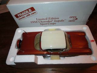 Danbury Limited Edition 1958 Chevy Impala Sport Coupe Undisplayed
