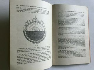 1960 Directions for Using Mathematical Geography Book Trippensee Planetarium 6