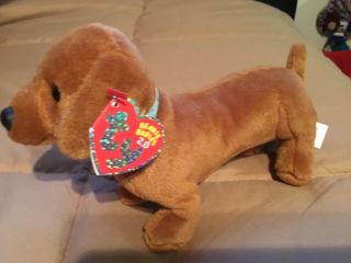 Ty Beanie Baby 2.  0 - Frank The Dachshund Dog (7.  5 Inch) - Mwmts Stuffed Animal