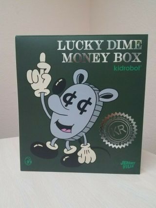 Bigshot Toy Kid Robot Jeremyville Lucky Dime Money Box Vinyl Figure Bank