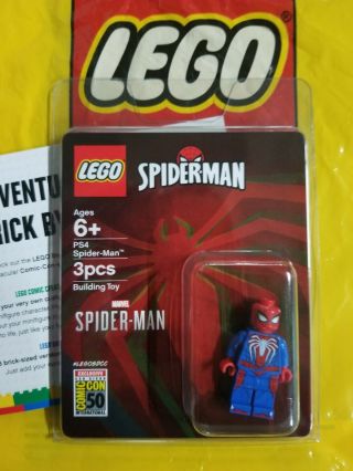 Sdcc 2019 Exclusive Lego Spider Man Marvel Mini Figure In Hand
