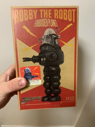 X - Plus Special Ed Metallic Gray Version Robby The Robot Die - Cast Figure