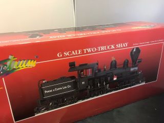 Bachmann Spectrum G Gauge No.  81197 Class B 36 Ton Shay Steam Engine With Sound