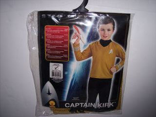 Star Trek Captain Kirk Deluxe Kids Costume Embroidered Emblem Size Medium 8 - 10