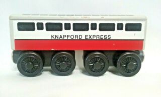 Knapford Express Coach Britt Allcroft Thomas The Train Wooden Vintage 1998 White