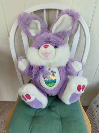 Dan Dee International,  Hoppy Hopster Large 23 " White & Purple Bunny Rabbit