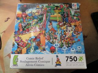 Ceaco Comic Relief Pirates Of Mississippi 750 Pc Puzzles 24 " X18 "