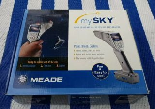Meade My Sky Personal Night Sky Exploration System,  Software,  Box,  Instructions