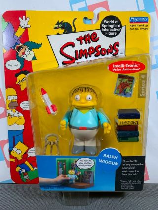 Playmates The Simpsons World Of Springfield Series 4 Ralph Wiggum Figure