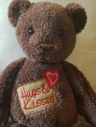 Dan Dee Hugs & Kisses Chocolate Scented Teddy Bear Heart Dandee Plush Stuffed