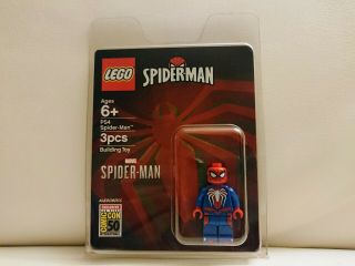 Lego Minifigure Spider - Man Ps4 Sdcc Comic Con 2019 Exclusive Marvel Gamerverse