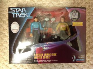 Star Trek Amok Time Captain James Kirk Mister Spock Playmates Nib 1999 Pon Farr