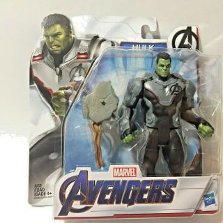 Marvel Avengers Endgame Mcu Deluxe Hulk Team Suit 6in Action Figure