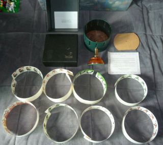 Van Cort Zoetrope Optical Motion Picture Viewer W/8 Animation Strips Exc.  Cond.