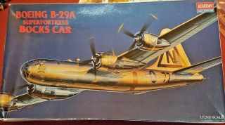 Boeing B - 29a Superfortress Bocks Car Academy Hobby Airplane Model Kit Scale1/72