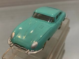 Vintage Aurora Model Motoring HO Scale Slot Car Teal Jaguar 7