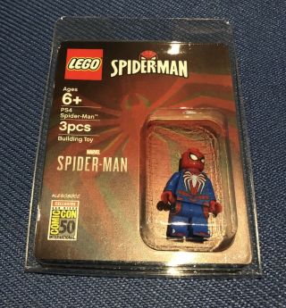 Sdcc 2019 Lego Exclusive Marvel Spider - Man Minifigure Mini - Fig - In Hand