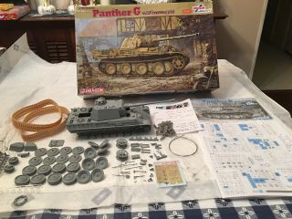 1/35 Dragon Panther W/zimmerit Built Ready Too Paint Only Pro Built