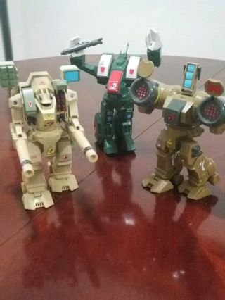 Robotech Macross Toys Figures Tomahawk,  Defender (playmates) Spartan (matchbox)