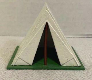 Ron Wall Miniatures Civil War Tent 2 1/2 " Tall X 3 1/4 " Wide X 2 3/4 " Deep - Lead