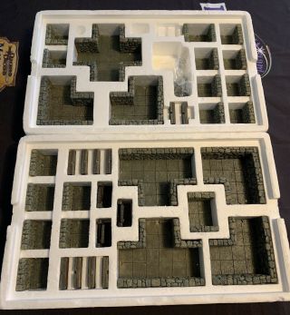 Dwarven Forge Master - Maze Room And Passage Set - Resin Pre - Painted Oop,  Nm