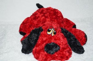 Dan Dee Big Large Jumbo Valentine’s Red Plush Floppy Dog 25” Long Pillow 2