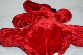 Dan Dee Big Large Jumbo Valentine’s Red Plush Floppy Dog 25” Long Pillow 6