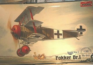 1/32 Roden Fokker Dr.  I W/ Aviattic Resin Details & Eduard Etch