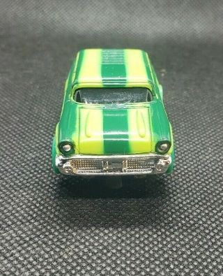 Aurora/AFX Lime Green/Green Stripes 57 Chevy Nomad Wagon REPOP 3